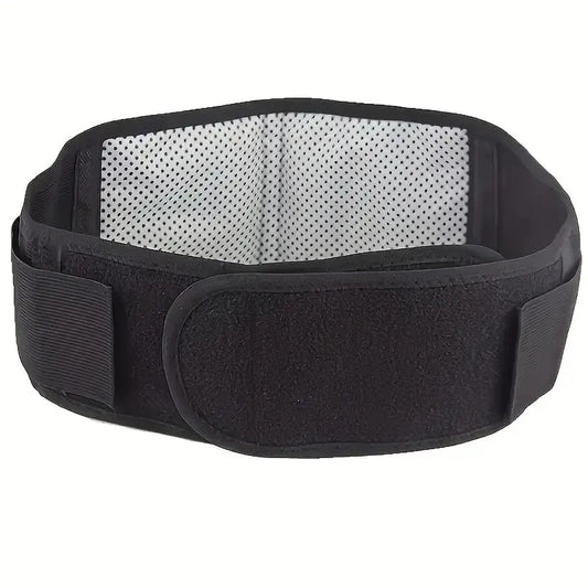 Adjustable Self-Heating Magnetic Therapy Waist & Back Support Belt Black-0